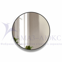 Зеркало АЛМАЗ-ЛЮКС D600 с шлиф.кромкой и УФ-печатью (черный)