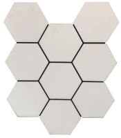 Акустическая панель на войлоке Шестигранник (Соты) Белый 660*810*18 мм