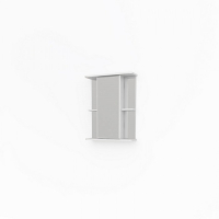 Шкаф зеркальный KAKSA Мадрид 55 б/о белый