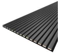 Панель стеновая акустическая МДФ Stella Comfort De Luxe Black Lead 2780х600х9