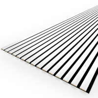 Панель Стеновая акустическая МДФ Stella Trend Standart Белый 2780х600х21