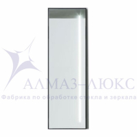 Зеркало АЛМАЗ-ЛЮКС бытовое в раме 1200*400мм (черный,широкий)
