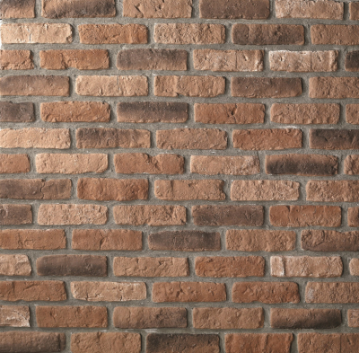 Камень декоративный искусственный ФЕОДАЛ 05.10.Тычковый, кирпич средневек, коричневый (1кор=0,84м2)