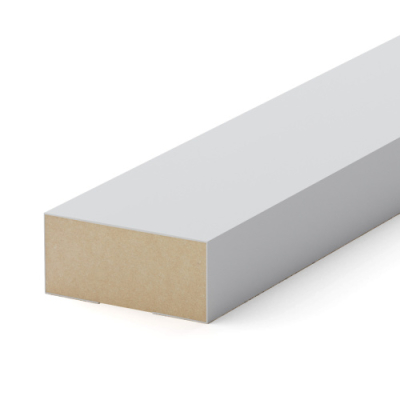 Интерьерная рейка МДФ STELLA Модель 12 Light Белый 12х27х2800