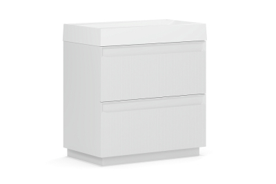 Тумба под умывальник Базель Н 80-02 белый матовый (18)