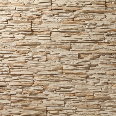 Камень декоративный искусственный ФЕОДАЛ 02.04.Угловой, древесный скол, светлый беж (1кор=0,558.п.)