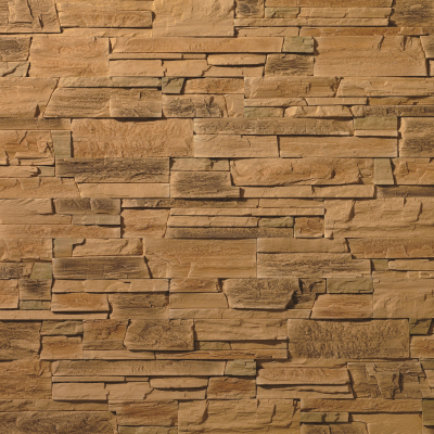 Камень декоративный искусственный ФЕОДАЛ 09.05.Угловой, горный плитняк, темный беж (1кор=0,95м.п.)