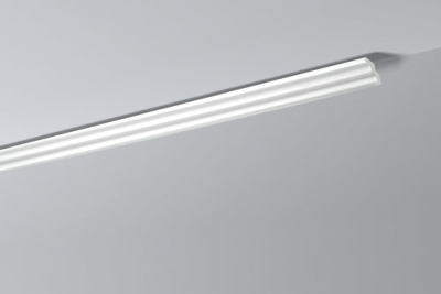 Плинтус потолочный пенополистирольный ДЕКОПЛИНТУС ME, 25х20х2000мм