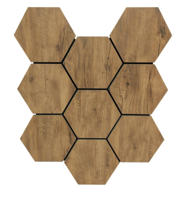 Акустическая панель на войлоке Шестигранник (Соты) Агар 660*810*18 мм