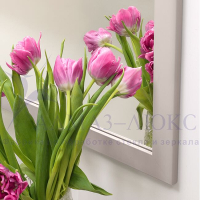 Зеркало АЛМАЗ-ЛЮКС бытовое в раме 1100*400мм (кашемир)