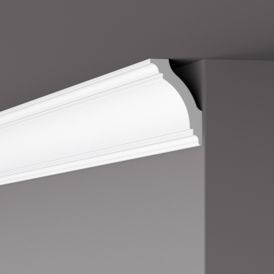 Плинтус потолочный пенополистирольный NOMASTYL GK, 75х50х2000мм