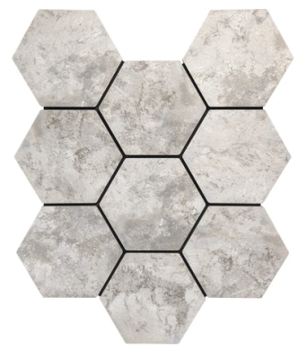 Акустическая панель на войлоке Panex Шестигранник (Соты) Бетон 660*810*18 мм