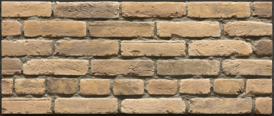 Камень декоративный искусственный ФЕОДАЛ 26.32.Рядовой, кирпич Брест-Литовский, горчичный (1кор=0,67