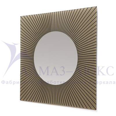 Зеркало АЛМАЗ-ЛЮКС 600*600 4мм с шлиф.кромкой и УФ-печатью