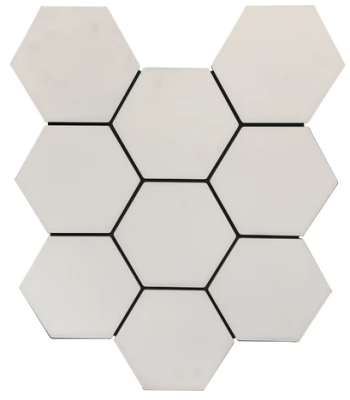 Акустическая панель на войлоке Шестигранник (Соты) Белый 660*810*18 мм