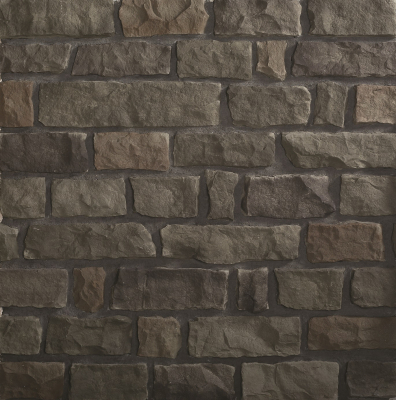 Камень декоративный искусственный ФЕОДАЛ 07.13.Рядовой, каменица, оливковый (1кор=0,53м2)